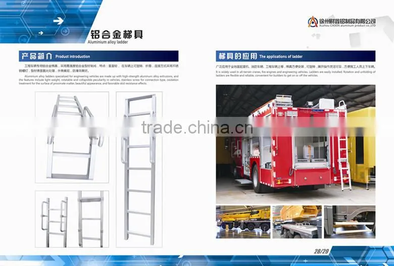 Aluminum truck rail extrusion
