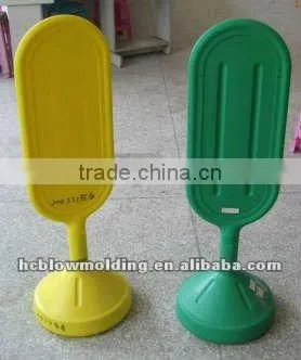 OEM blow molding plastic warning signs board safety warning triangle road signs