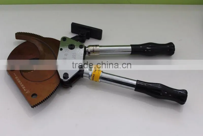 Model J95 hand ratchet cable cutter for copper aluminum armoured cable