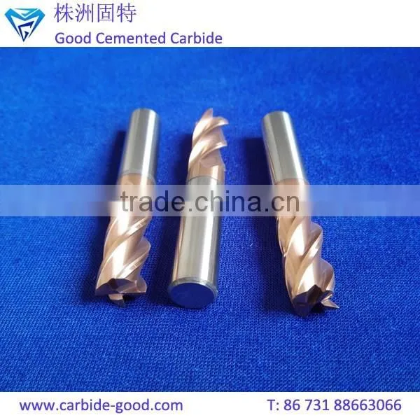 Solid carbide 4 flute drill bit cemented carbide end mill of various types