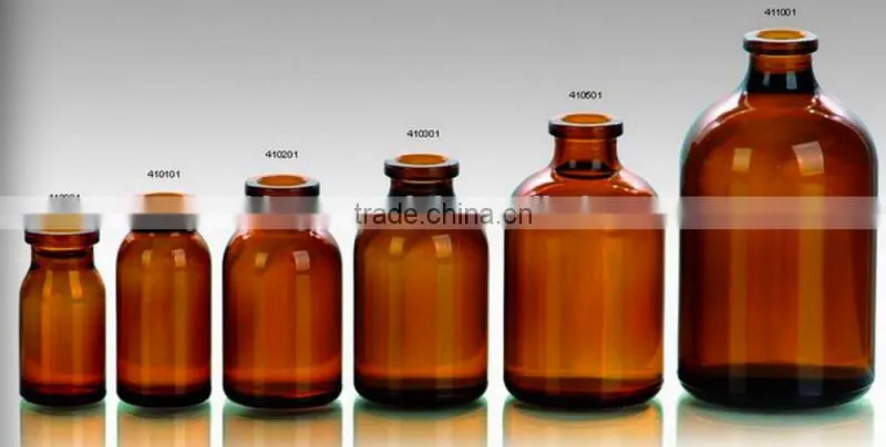 7ml clear moulded glass vial 8ml 100ml