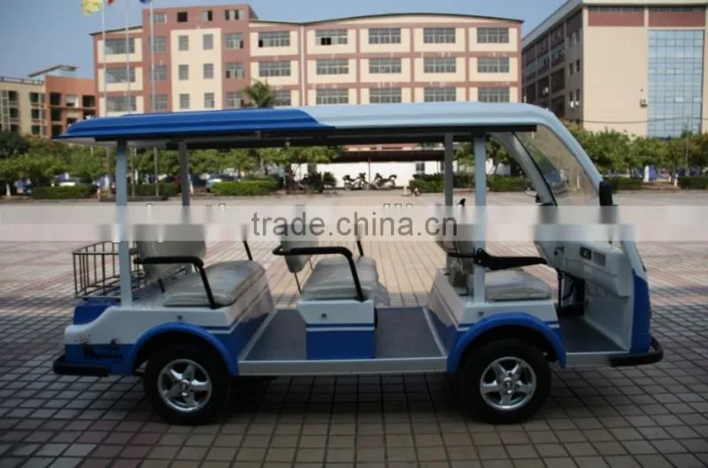 Best 8 person airport electric passenger transport car cheap shuttle bus