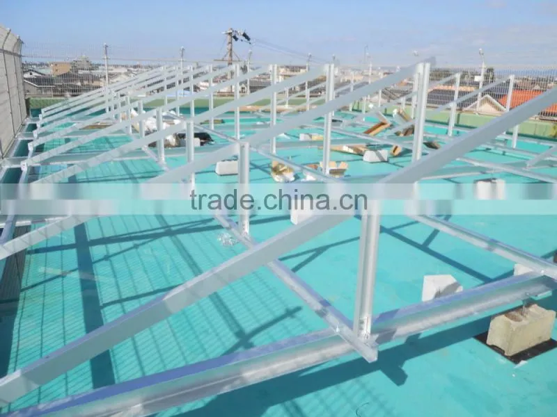 Great strength and easy install flat roof solar mounting stand
