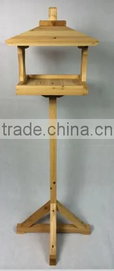 New design FSC wooden bird table with BSCI for wholesale