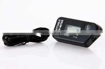 Resettable LCD hour meter waterproof for gas engine
