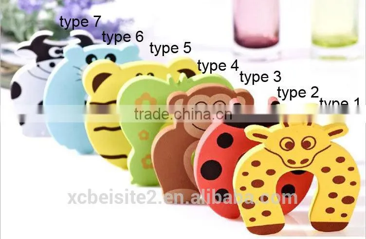 J148 Baby safety soft rubber with cartoon design door guard