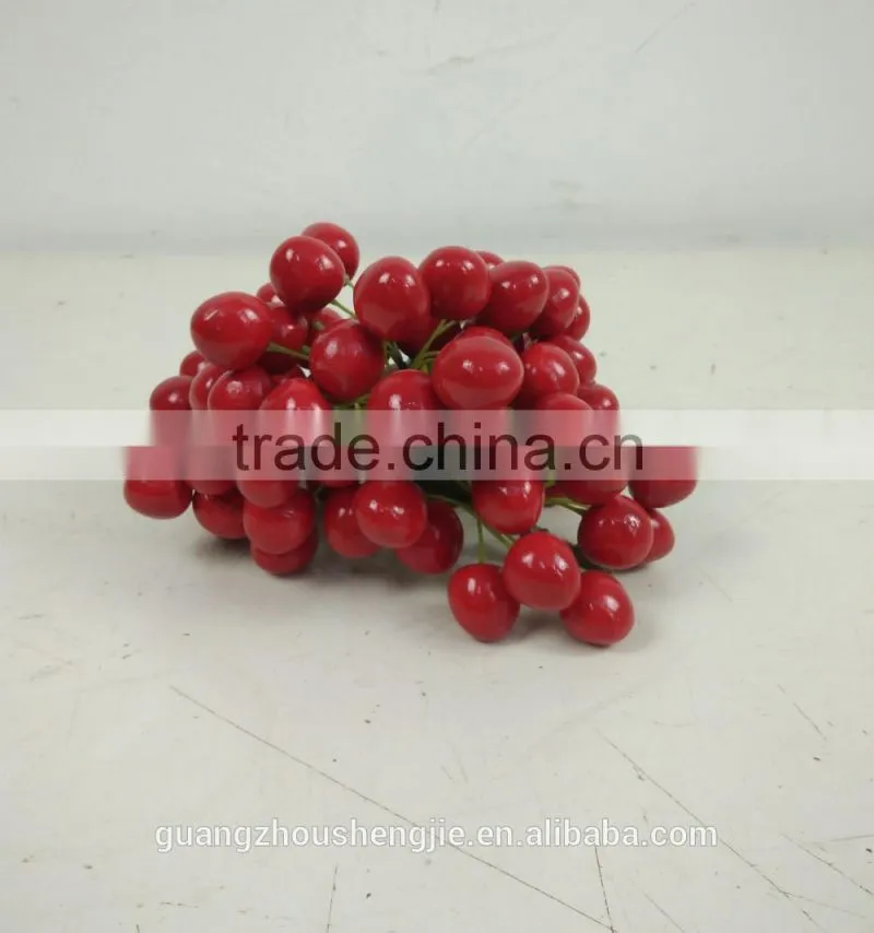 fake cherries fake grapes fake Clausena lansium artificial decorative fruits