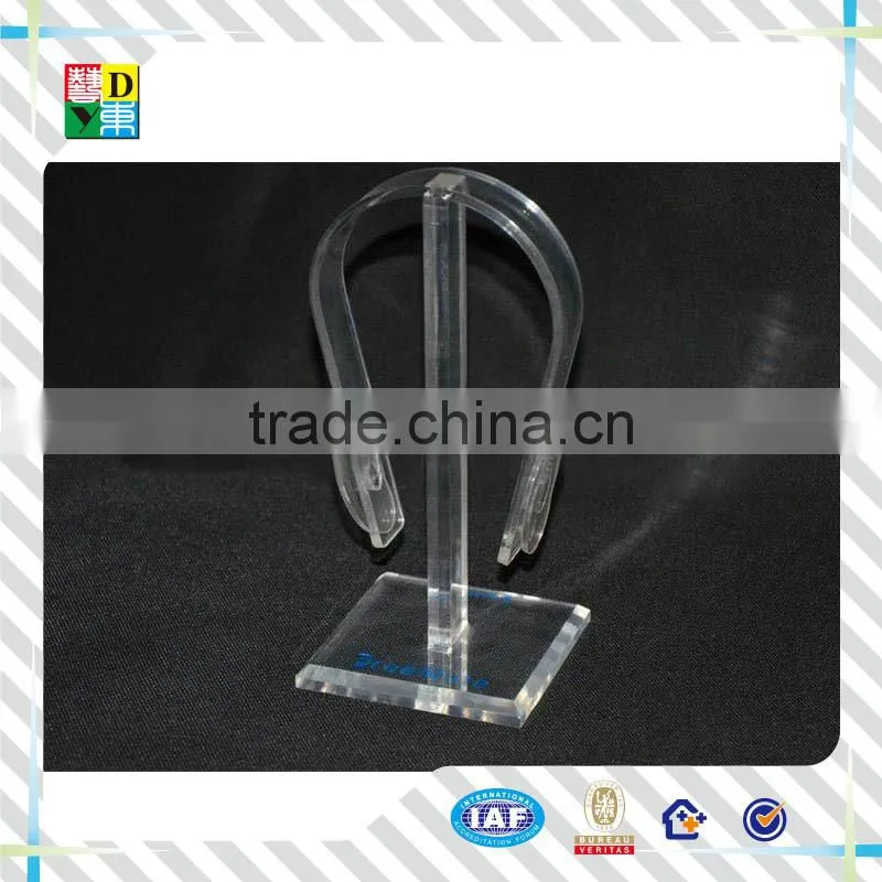 2015hot sale elegant design acrylic headset display rack/custom simple style acrylic headset case from China low price
