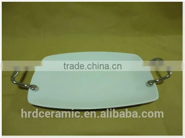 japanese&korean style stock ceramic plate with handle