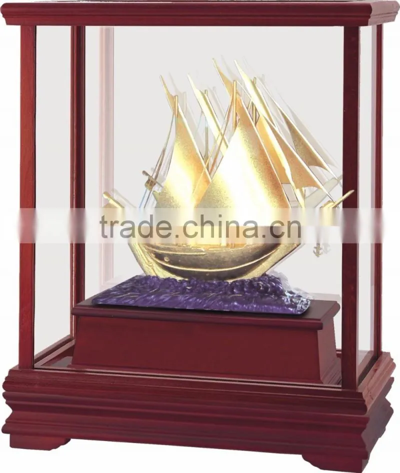 Gold foil rose in Display box promotion gift