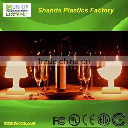 PE material rechargeable led table lamps