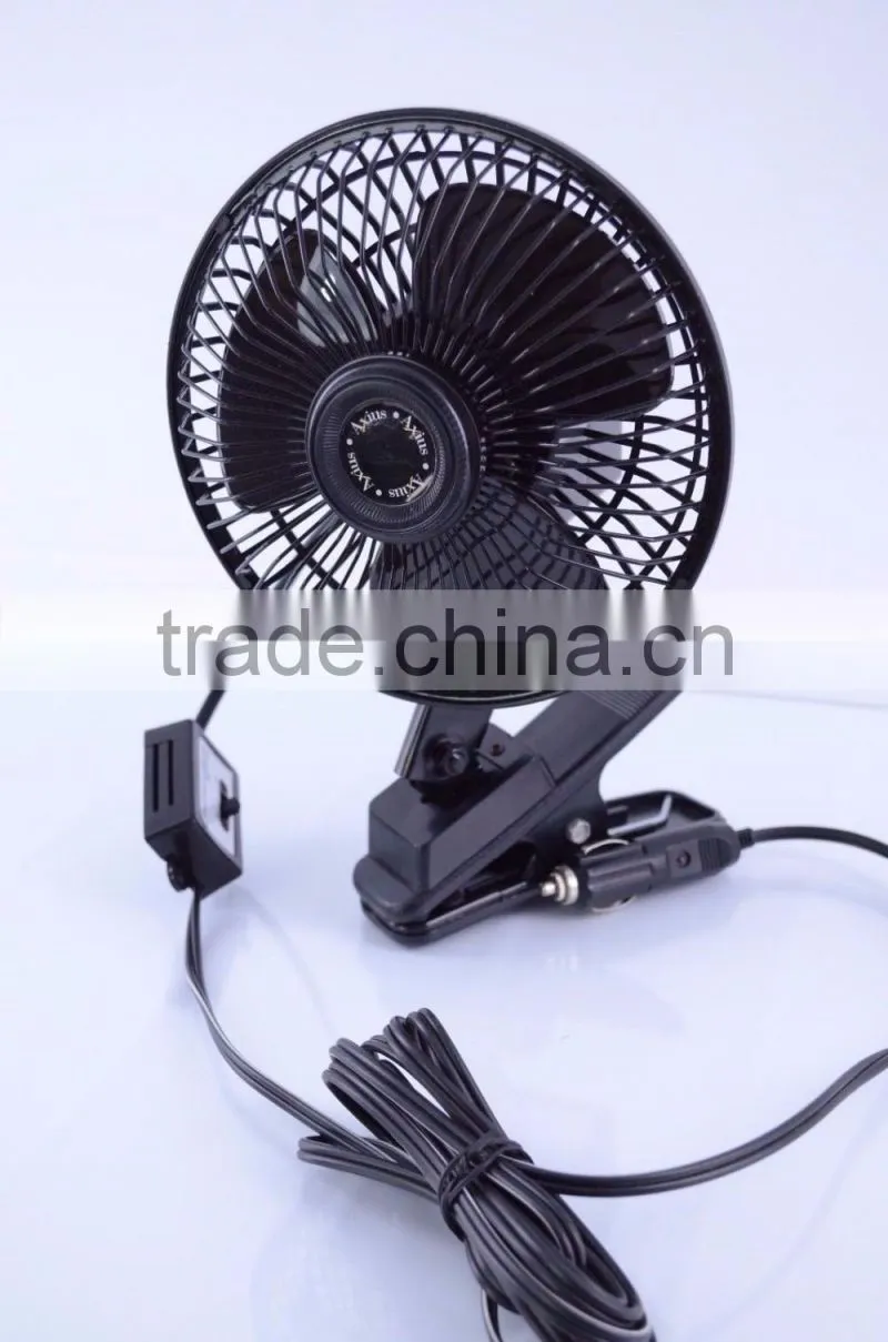 12V Car Fan Cooling Clip On Fan Portable Car Vehicle