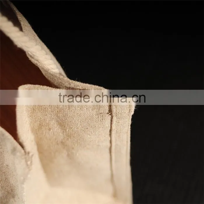 Fashion shopping nature jute tote bag with round handle