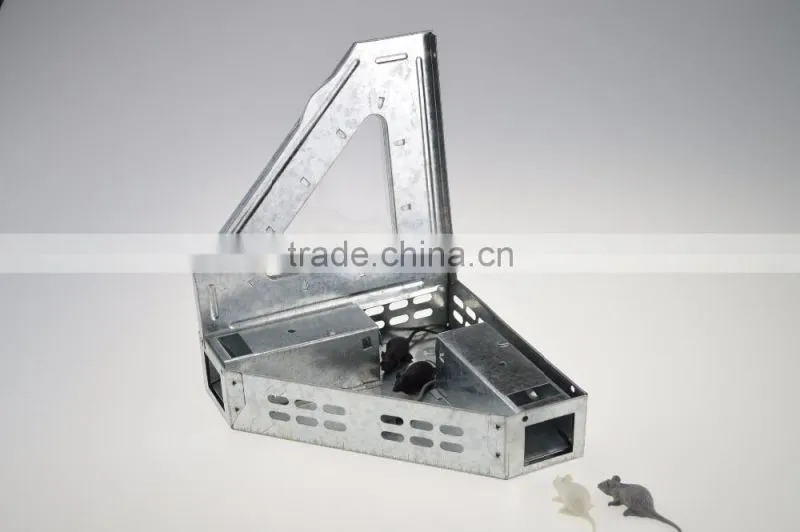 Black alive mouse trap rodent box with solid lid SX-5003BK
