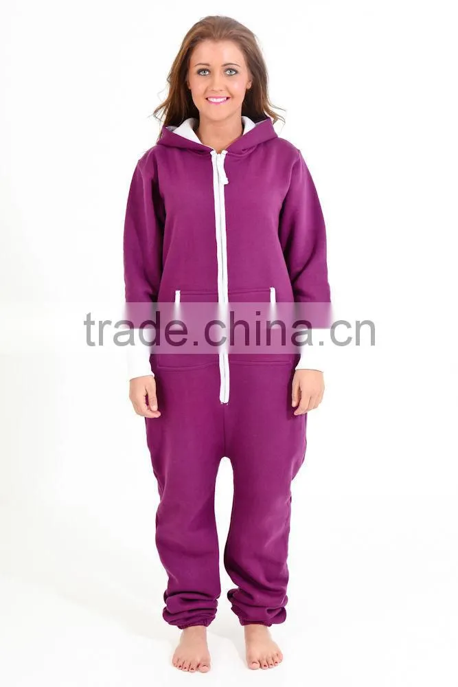 Women's Ladies Sleeping Suit Hoody Hoodie One Piece Tracksuit