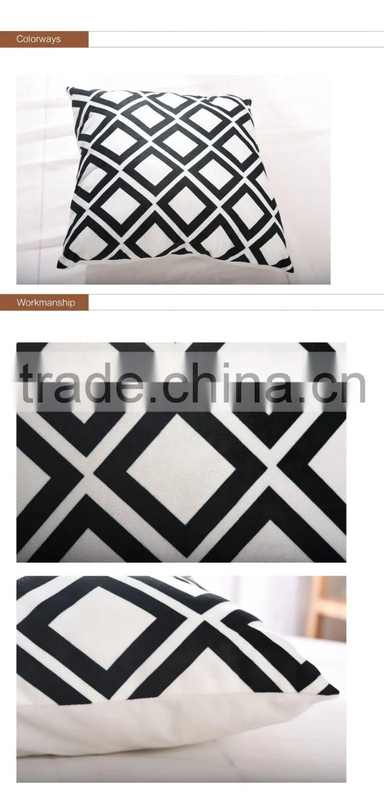 2016 NEW Designed Cushion with Tartan Pattern
