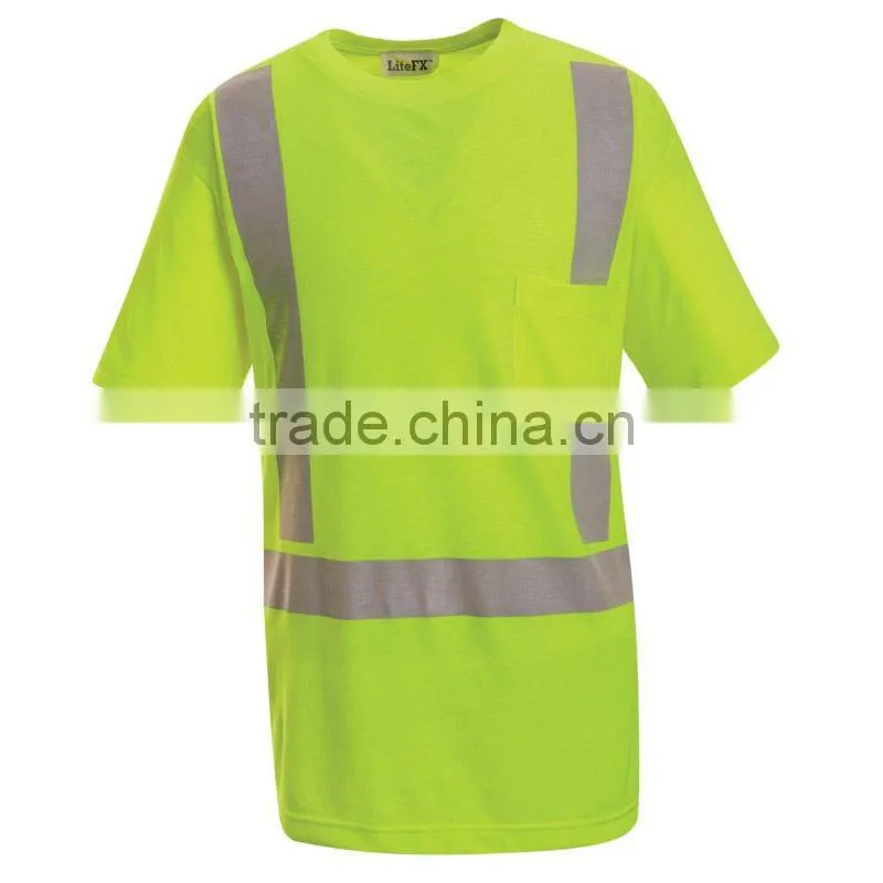 Unisex yellow High visibility reflective safety workwear&safety jacket
