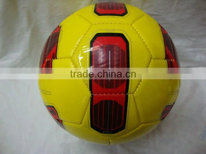 spain promotional socer ball size 5 high shiny metallic material