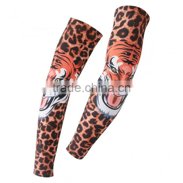 Sport Arm Sleeves UV Sun Protect Anti-slip Basketball Armband Tattoo Cover