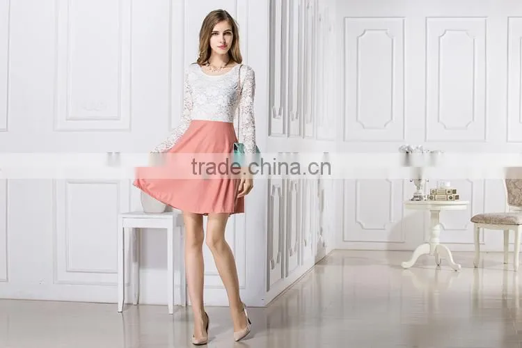Latest Hot sell casual fashion mature Lace style clothing wholesale ladies women fashion dresses