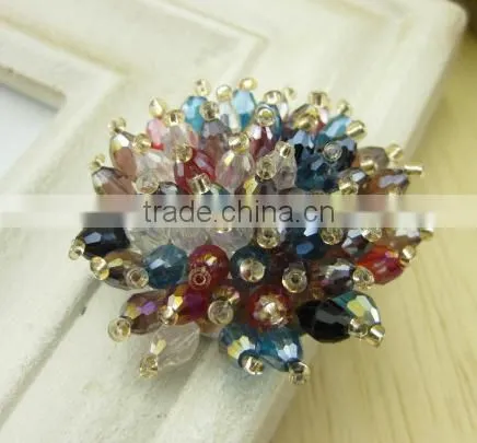 wholesale crystal bow shoe garment decoration accessories handmade crystal beaded bowknot shoe clips from Miss Luv