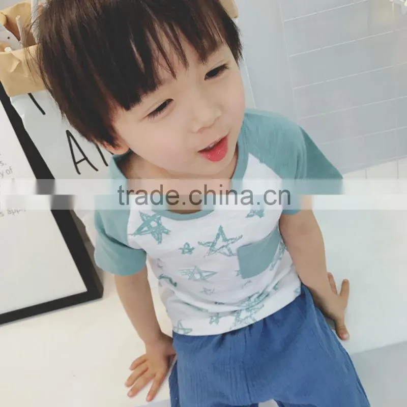 kids pirate shirt Latest Style Short Sleeve Children Casual Wear