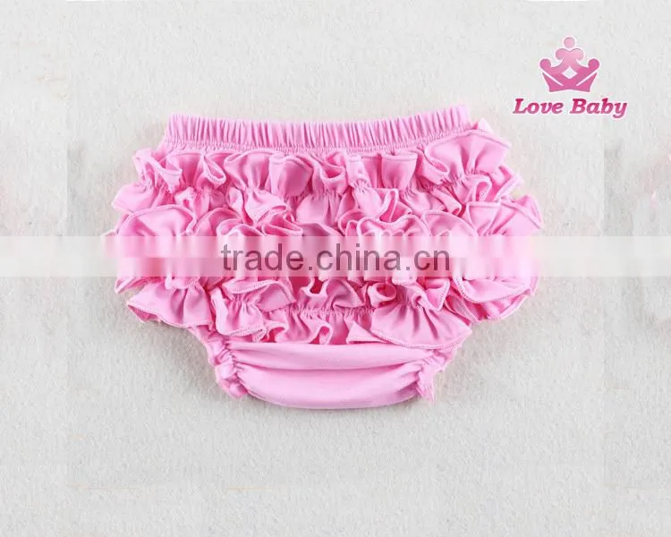 OEM Factory Cotton Baby Bloomer Ruffle Shorts Wholesale Kids Underwear