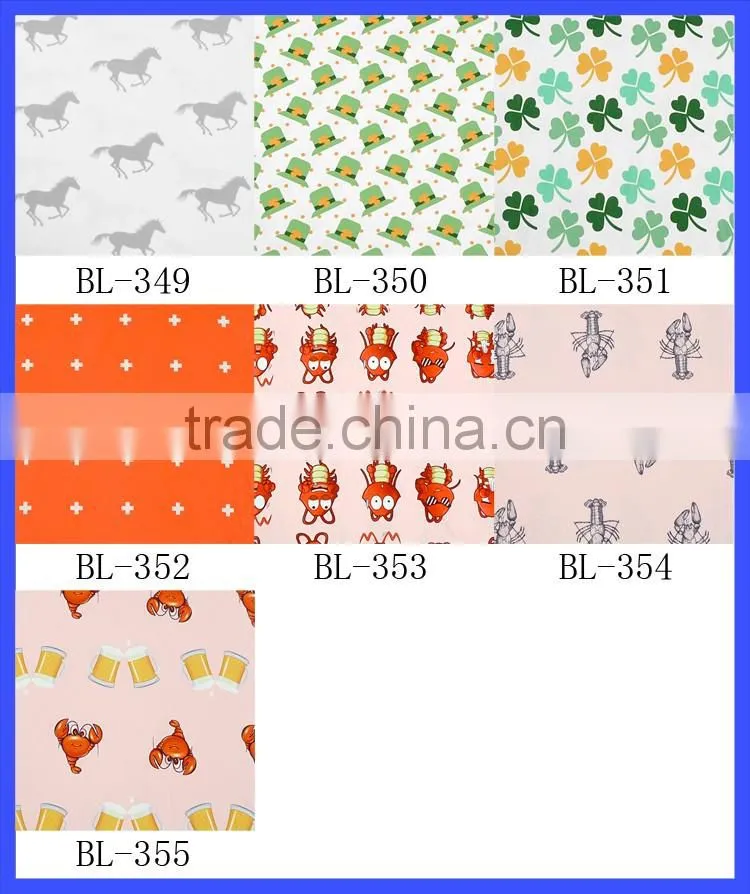 BL331-356 Lovebay Wholesale FAUX SUEDE Printed Tiger Fabric Suit Make Kinds Of Baby Clothing