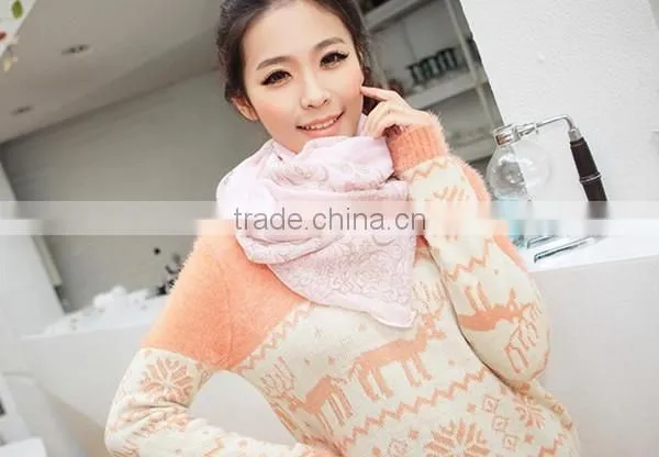 Hot sale chinese style 5 color choice high quality lady chiffon material shawl fashionable scarf