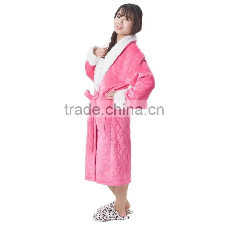 Top quality hotel fleec fabric bathrobes uk for sale