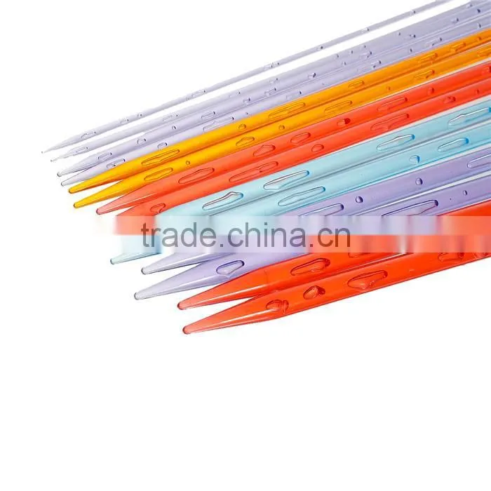 Wholesale At Random 10mm - 4mm Plastic Knitting Needles 35cm(13 6/8)