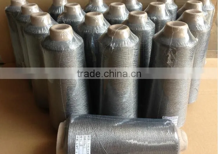 metal fiber conductive fiber yarn sewing thread