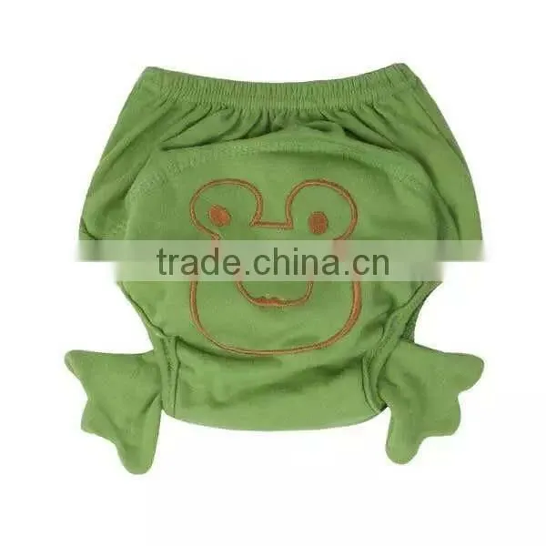 fox pattern soft cotton washable baby cloth diaper nappy