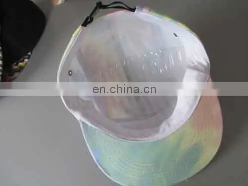 Custom Design Tie Dye Hats 5 Panel Hat with Woven Label