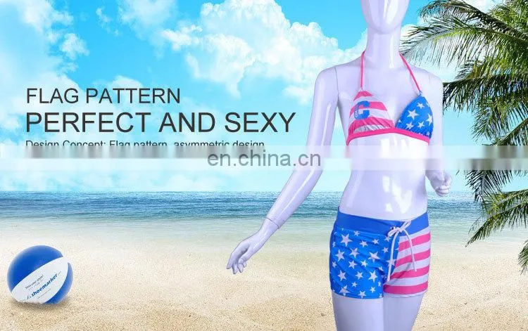 Customized LOGO Gorgeous Women Printed Thong Bikini