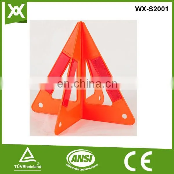 high bright red reflective triangle plate, safety equipment