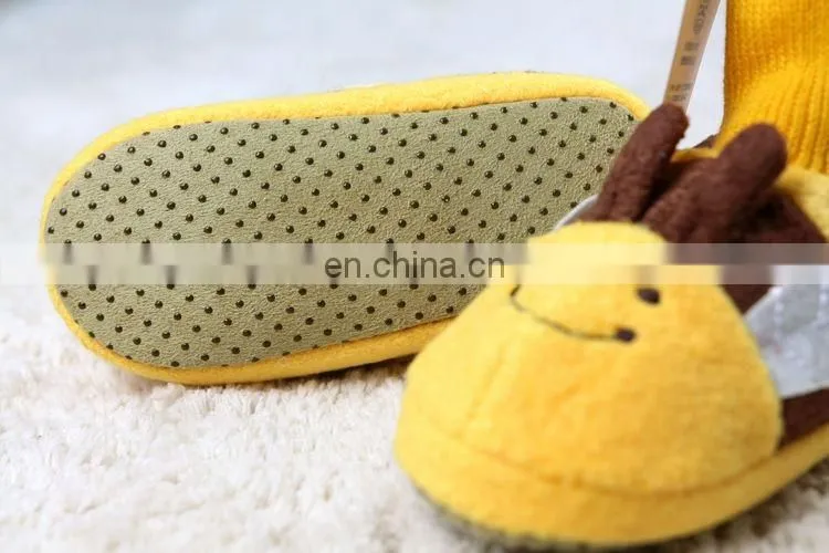 GSV cute manufacture infant shoes soft plush slipper