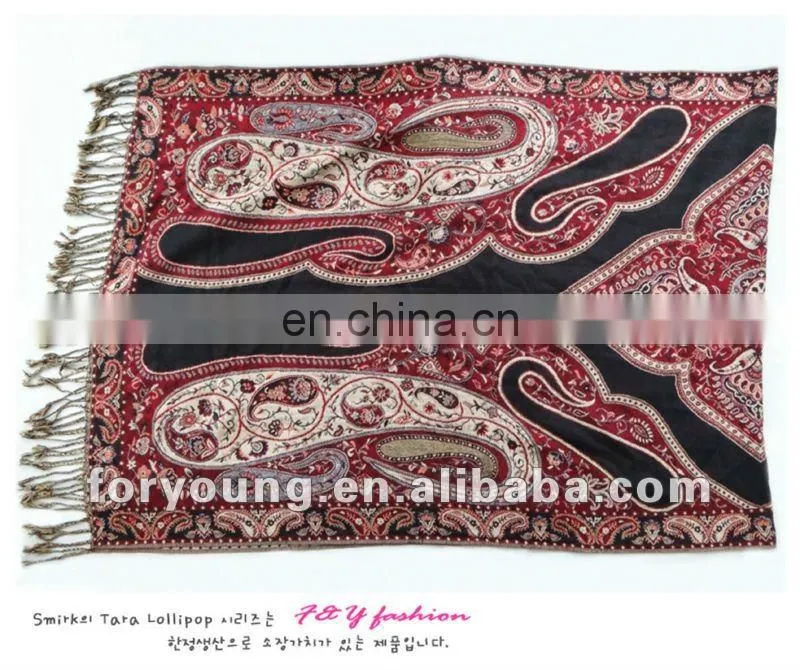 design jacquard artificial cotton shawl