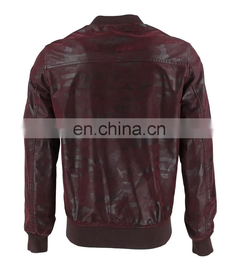 Men's PU leather jacket fashion leather jacket for man PU leather jacket man