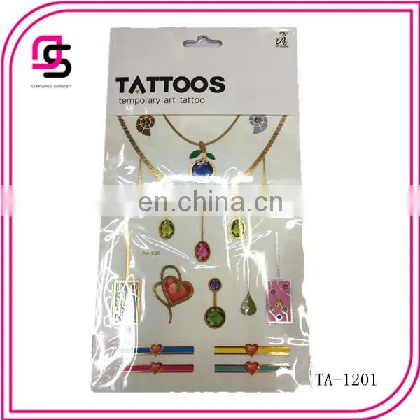 2015 fashion good quantity women's body art tattoo sticker