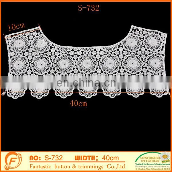 new fashion polyester collar trim for clothes decoration in black color