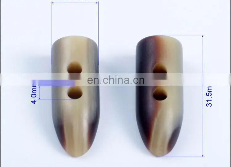 Fancy Resin Polyester Imitation Ox Horn Button BP40513