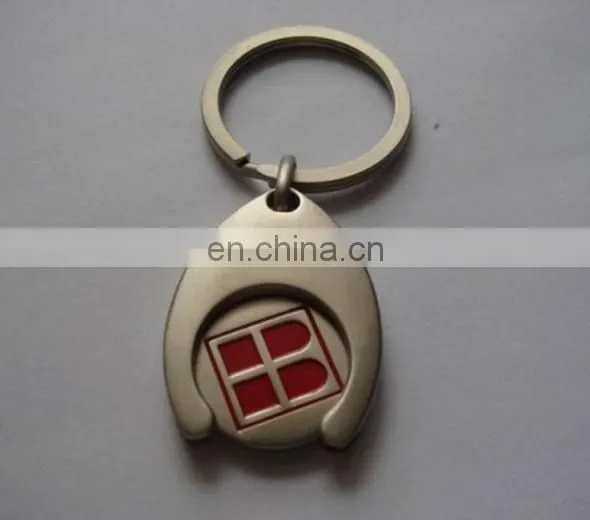 metal shopping trolley coin coin holder keychain