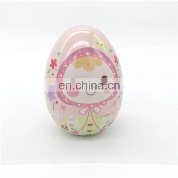 cute small plain metal candy tin box for children