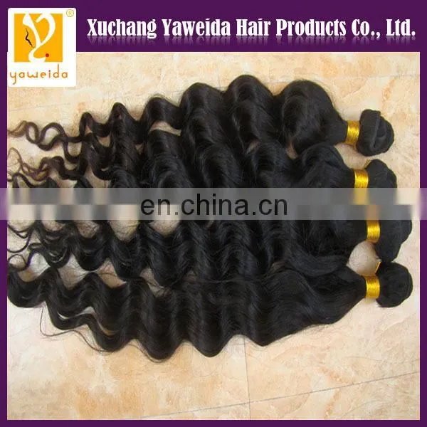 genuine raw unprocessed virgin 5A loose deep wave brazilian human hair extension