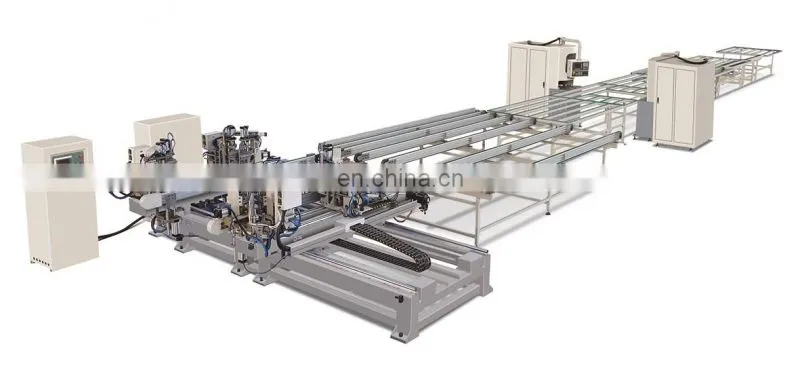 Automatic UPVC window welding cleaning production line machine