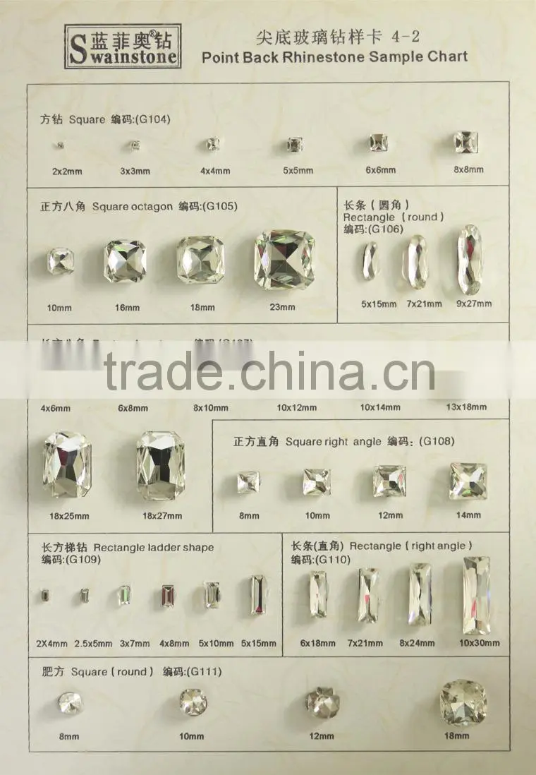0711C China good quality loose glass stone, China wholesale glass stone, low factory price glass stone for apparel