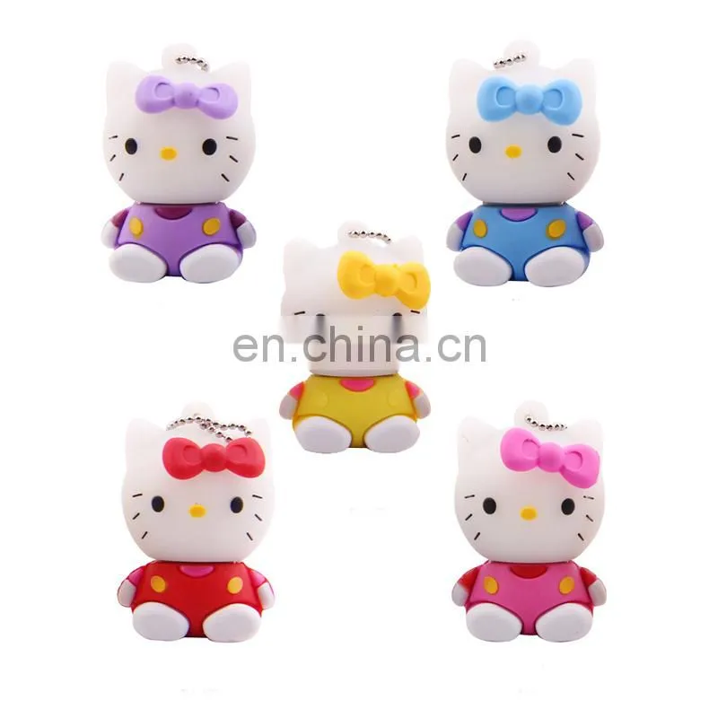 Wholesale PVC material Cartoon anime character custom usb flash drive