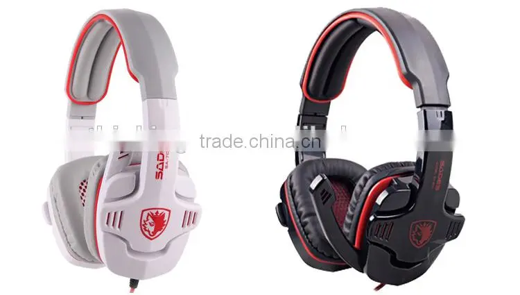 OEM LED USB connector computer gaming Stereo gaming headphone with super bass