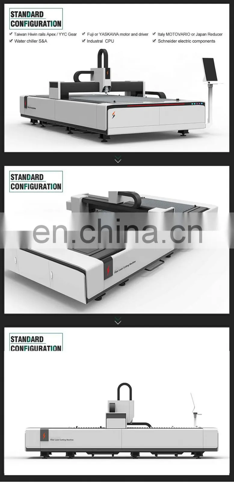 China popular Sheet Metal 1000W Laser Cutter Machine For for steel aluminum
